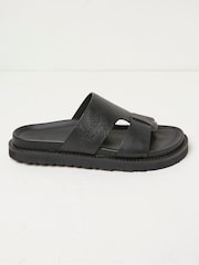 FatFace Edie Black Chunky Sole Sandals - Image 1 of 2