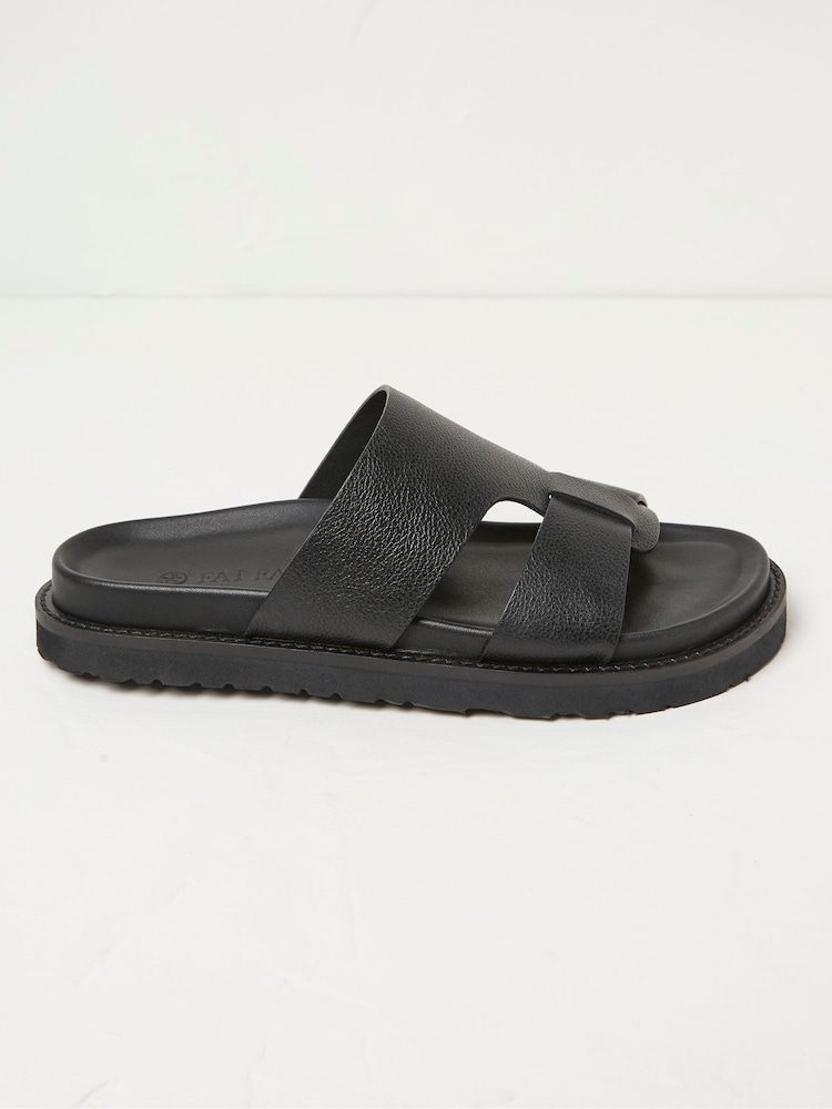 FatFace Edie Black Chunky Sole Sandals - Image 1 of 2