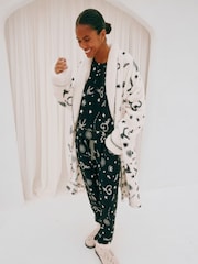 Never Fully Dressed Black Printed Long Sleeve Pyjama Set - Image 1 of 7
