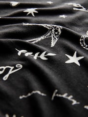 Never Fully Dressed Black Printed Long Sleeve Pyjama Set - Image 7 of 7