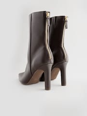 Čokoladno rjava - Forever Comfort® Faux Zip gležnjarji - Slika 5 iz 7