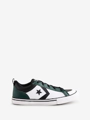 Converse Green Pro Blaze Leather Youth Trainers - Image 1 of 12