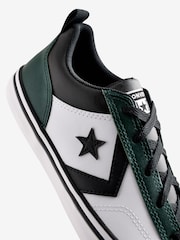 Converse Green Pro Blaze Leather Youth Trainers - Image 11 of 12