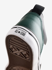 Converse Green Pro Blaze Leather Youth Trainers - Image 12 of 12