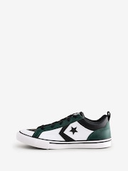 Converse Green Pro Blaze Leather Youth Trainers - Image 2 of 12