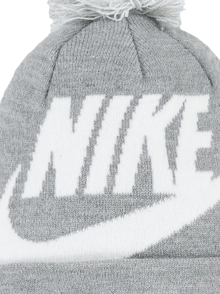 Nike Grey Swoosh Pom Beanie Hat and Gloves Set - Image 4 of 4 Nike Grey Swoosh Pom Beanie Hat and Gloves Set - Image 4 of 4