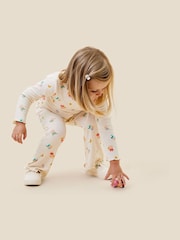MORI Cream Cotton and Bamboo Ribbed Peppa Pig Print Long Sleeve Top - Image 2 of 2