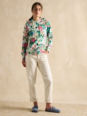 Joules Marlston Floral Cotton Rich Slim Fit Hoodie - Image 3 of 7