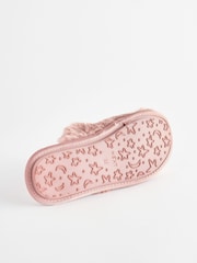 Pink Recycled Faux Fur Mule Slippers - Image 7 of 7