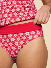 White Stuff Red Reversible Fold Down Swimsuit - Image 4 of 7