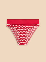 White Stuff Red Reversible Fold Down Swimsuit - Image 5 of 7