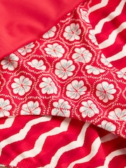 White Stuff Red Reversible Fold Down Swimsuit - Image 7 of 7