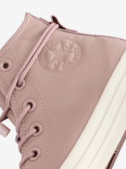 Naravni - Converse Usnjeni trenerji Chuck Taylor All Star - Slika 13 iz 16