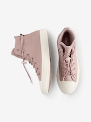 Naravni - Converse Usnjeni trenerji Chuck Taylor All Star - Slika 14 iz 16