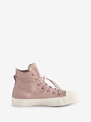 Naravni - Converse Usnjeni trenerji Chuck Taylor All Star - Slika 3 iz 16
