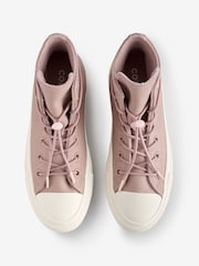 Naravni - Converse Usnjeni trenerji Chuck Taylor All Star - Slika 9 iz 16