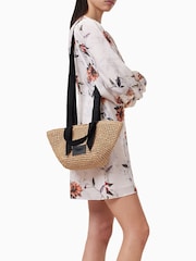 AllSaints Natural Celayne Mini Tote Bag - Image 1 of 6