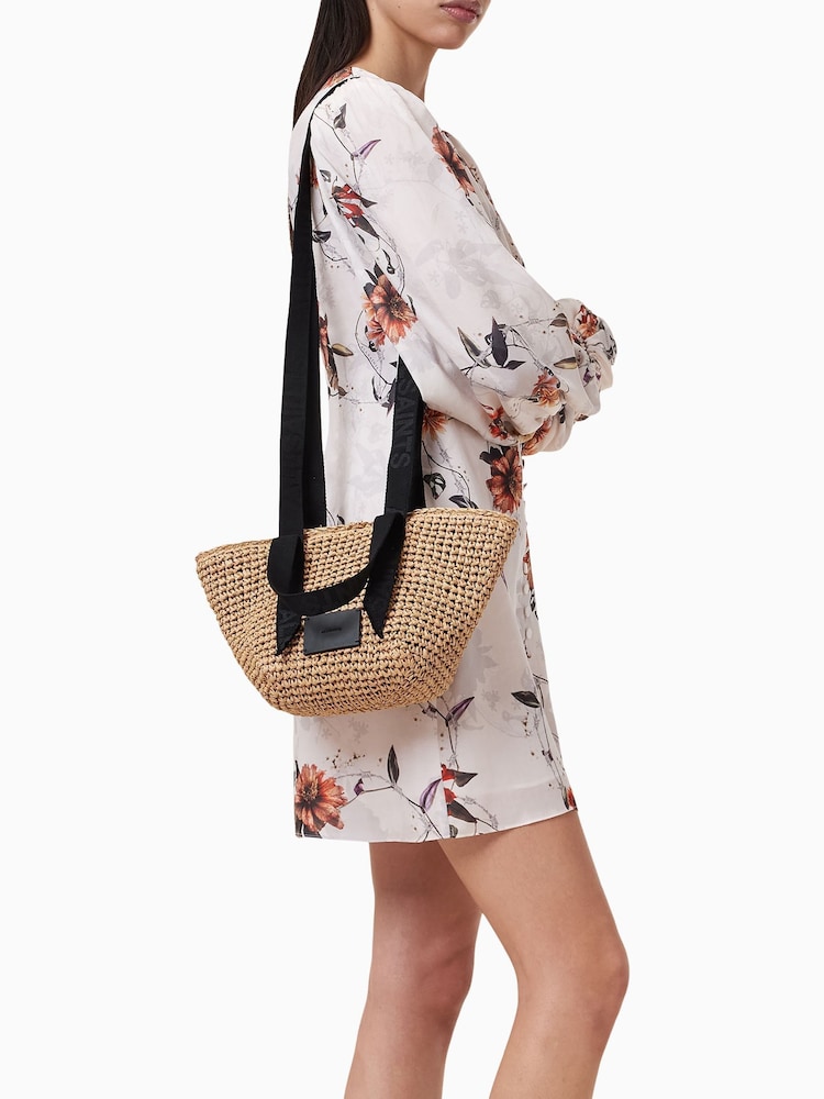 AllSaints Natural Celayne Mini Tote Bag - Image 1 of 6