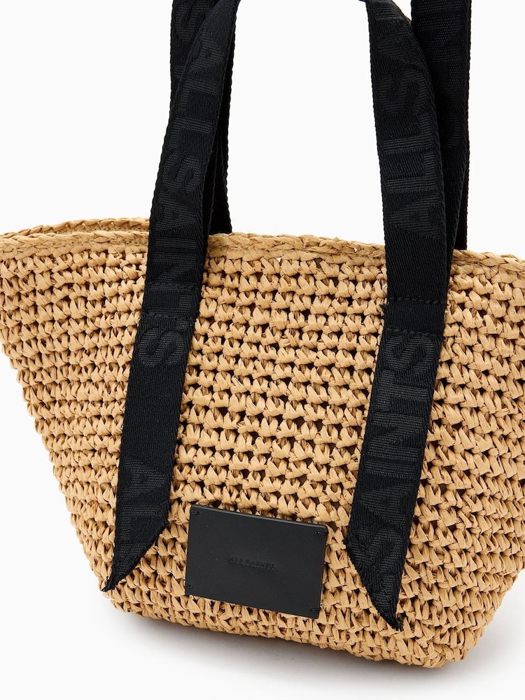 AllSaints Natural Celayne Mini Tote Bag - Image 6 of 6