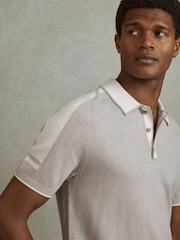 Reiss Brunswick Polo-Shirt mit Woll-Baumwoll-Kontrast - Bild 1 von 5