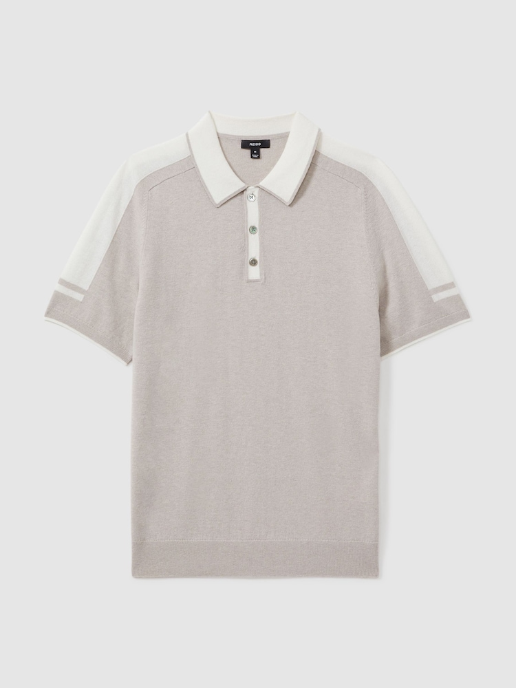Reiss Brunswick Polo-Shirt mit Woll-Baumwoll-Kontrast - Bild 2 von 5
