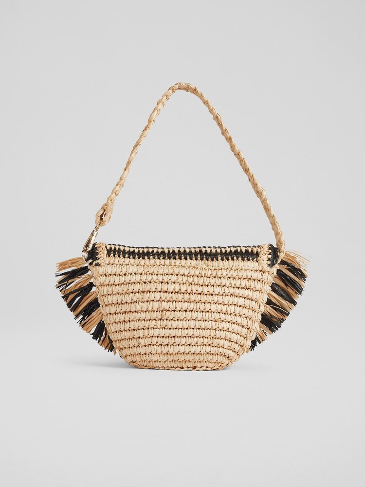 LK Bennett Luna Raffia Clutch Bag - Bild 2 von 3