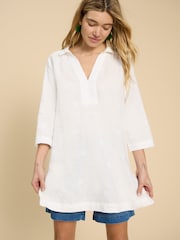 White Stuff Natural Blaire 100% Linen Tunic - Image 1 of 7