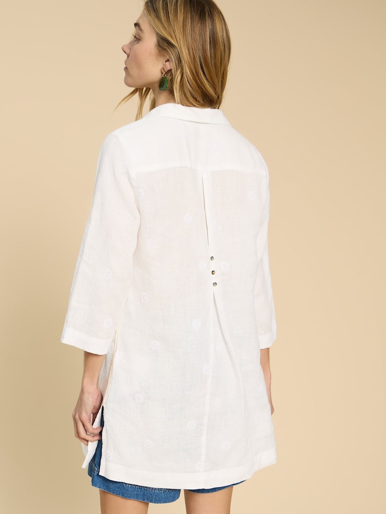 White Stuff Natural Blaire 100% Linen Tunic - Image 2 of 7