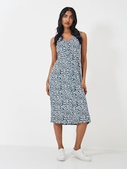 Crew Clothing Blue Sleeveless Jersey Dress - Image 1 of 4