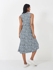 Crew Clothing Blue Sleeveless Jersey Dress - Image 2 of 4