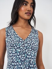 Crew Clothing Blue Sleeveless Jersey Dress - Image 3 of 4
