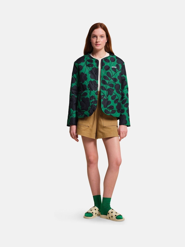 Regatta Green Orla Kiely Summer Quilt Jacket - Image 1 of 6