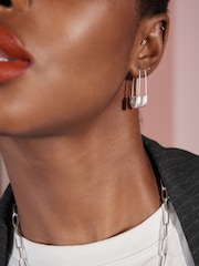 Rockett St George Silver Tone Safety Pin Earrings - Image 4 of 4