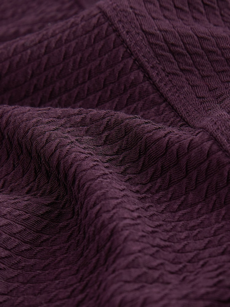 B By Ted Baker Purple Crinkle Sweat Top - Image 2 of 3