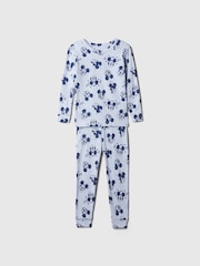 Gap Blue Disney Mickey Mouse & Friends Cotton Long Sleeve Pyjamas (12mths-5yrs) - Image 1 of 3