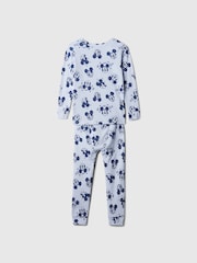 Gap Blue Disney Mickey Mouse & Friends Cotton Long Sleeve Pyjamas (12mths-5yrs) - Image 2 of 3