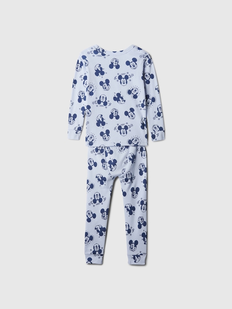 Gap Blue Disney Mickey Mouse & Friends Cotton Long Sleeve Pyjamas (12mths-5yrs) - Image 2 of 3