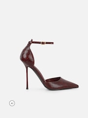 Simmi London Red Marinah Court Shoes - Image 2 of 4