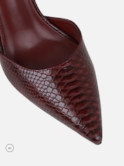 Simmi London Red Marinah Court Shoes - Image 3 of 4