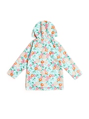 Nicole Miller Green Floral Print Raincoat - Image 2 of 4