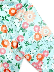 Nicole Miller Green Floral Print Raincoat - Image 4 of 4