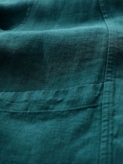 Seasalt Cornwall Blue 100% Linen Country Lane Jacket - Image 5 of 5