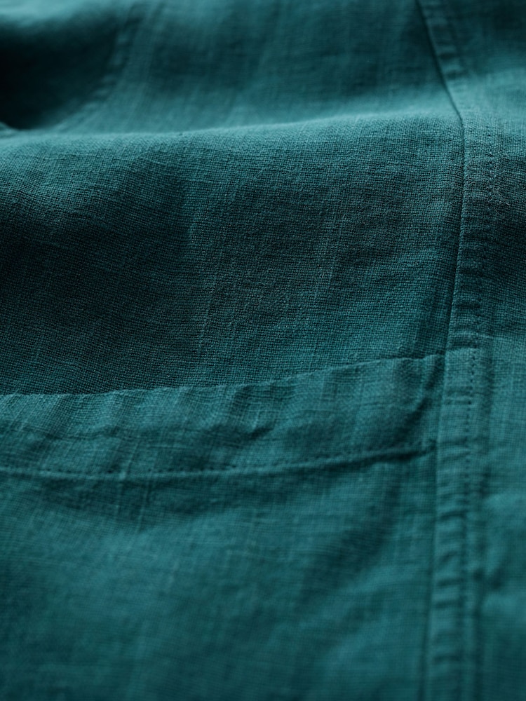 Seasalt Cornwall Blue 100% Linen Country Lane Jacket - Image 5 of 5 Seasalt Cornwall Blue 100% Linen Country Lane Jacket - Image 5 of 5