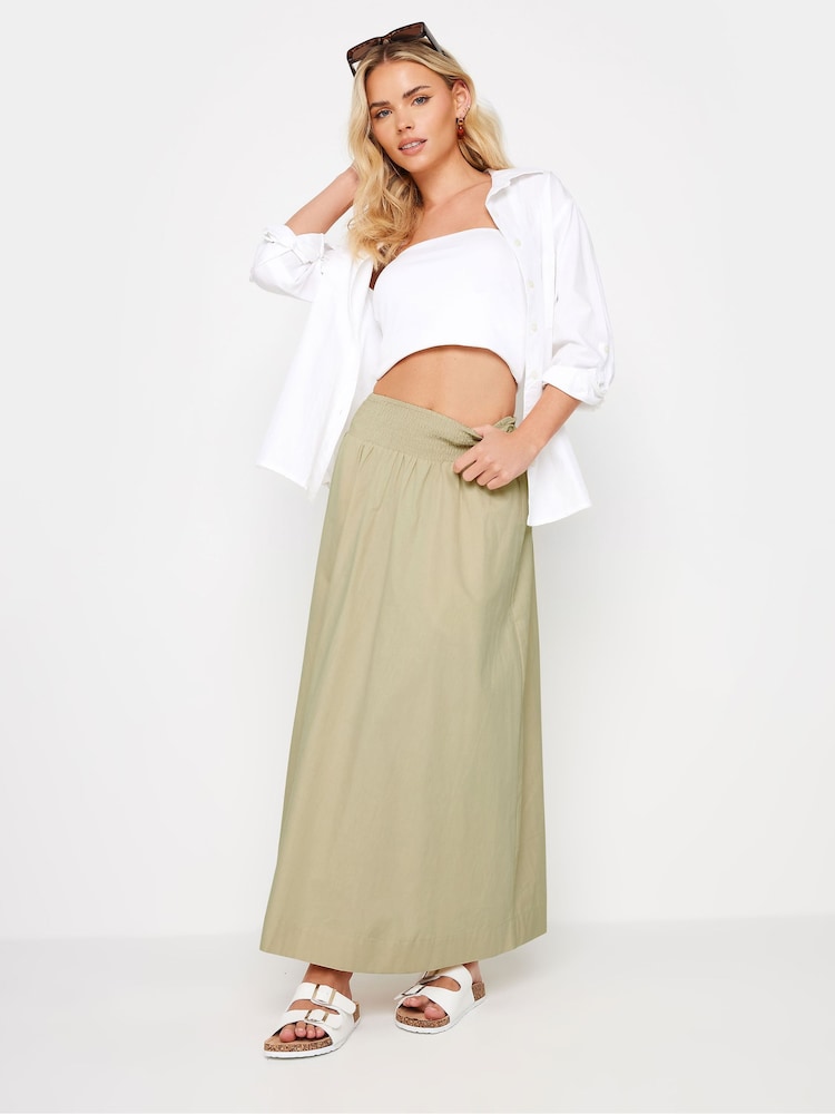 Natur - PixieGirl Petite Girl Poplin Maxi 100% Cotton Skirt - Bild 2 von 5 Natur - PixieGirl Petite Girl Poplin Maxi 100% Cotton Skirt - Bild 2 von 5