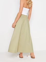 PixieGirl Petite Natural Girl Poplin Maxi 100% Cotton Skirt - Image 3 of 5