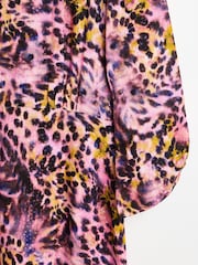 Oliver Bonas Blurred Animal Print Midi Dress - Bild 8 von 8