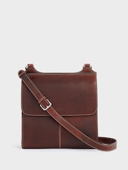 Osprey London Large The Narissa Leather Black Crossbody Bag - Image 1 of 4