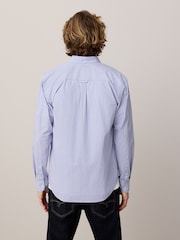 Blue 100% Cotton Striped Long Sleeve Shirt - Image 2 of 8