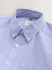 Blue 100% Cotton Striped Long Sleeve Shirt - Image 7 of 8