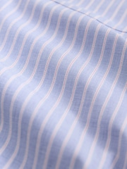 Blue 100% Cotton Striped Long Sleeve Shirt - Image 8 of 8